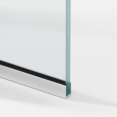 One Single Glass Shower Panel - 3/8-inch Tempered Clear Glass