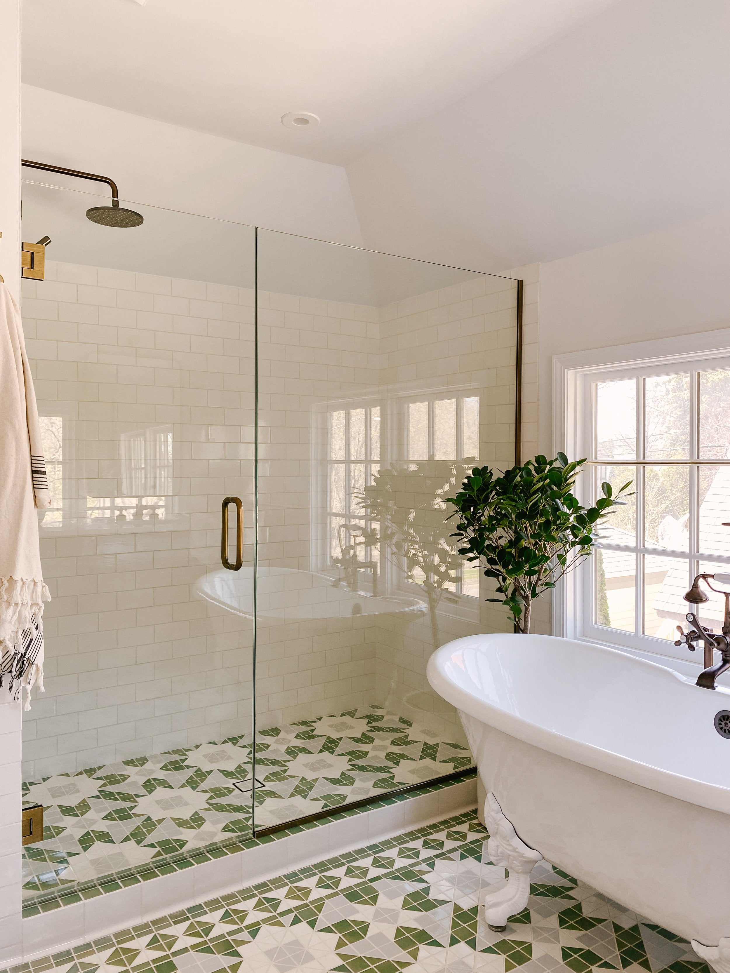 Frameless shower enclosure Door and Panel