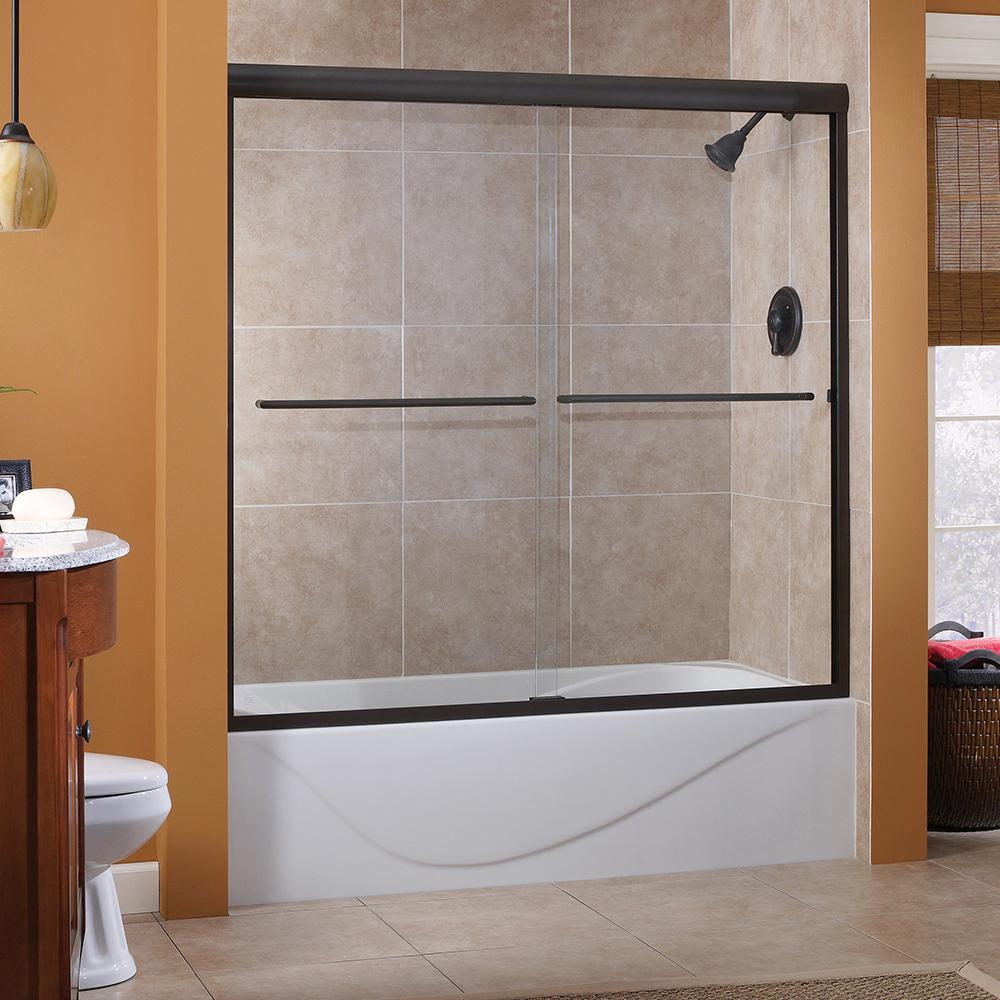 Bypass Sliding Shower Doors for Bathtub