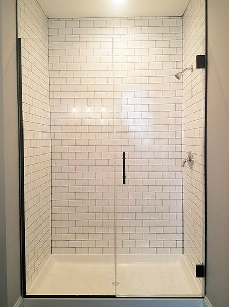 Frameless shower enclosure Door and Panel