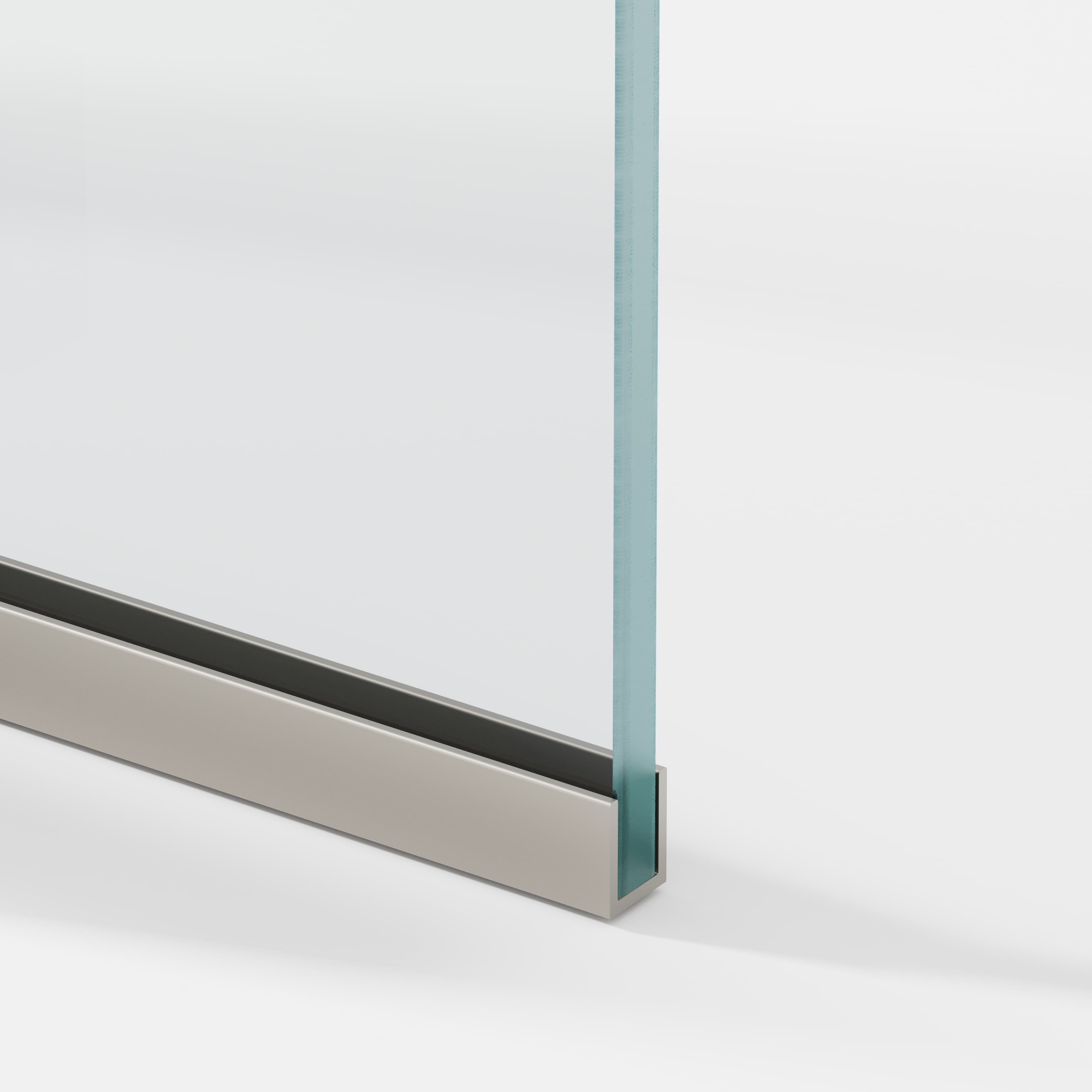 One Single Glass Shower Panel - 3/8-inch Tempered Clear Glass