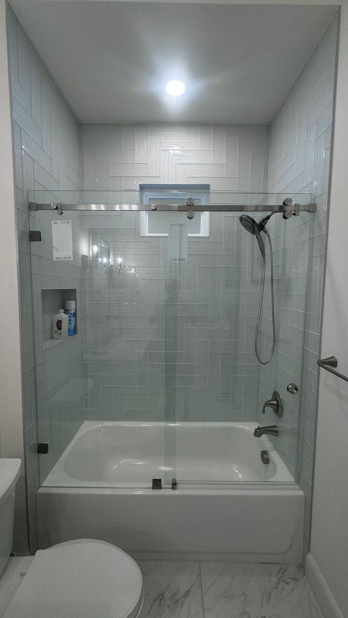 Frameless Sliding Shower Door For Bathtub - Serenity Style