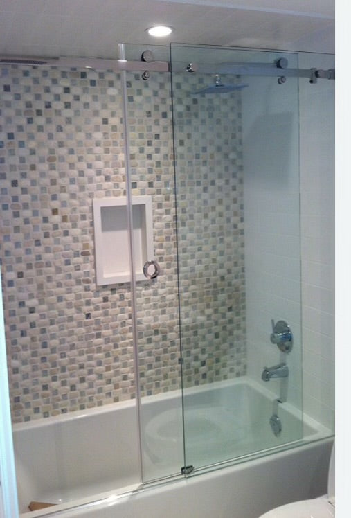 Frameless Sliding Shower Door For Bathtub - Serenity Style