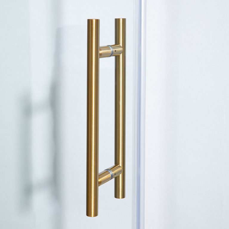 Frameless Sliding Shower Door - Crescent Style
