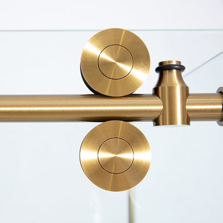 Frameless Sliding Shower Door - Crescent Style